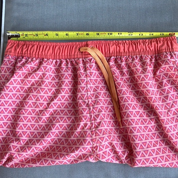 Quiet Storm since 1983 Men’s geometric print Coral Bathing suit trunks XXL XL - Picture 4 of 11